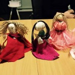 Куклы, которые сделали сами участники мастер-класса по куклотерапии